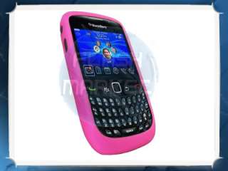 Custodia Silicone Fucsia Per Blackberry 8520  