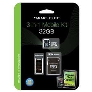  New   Dane Elec DA 3IN1C1032G R 32 GB MicroSD High 