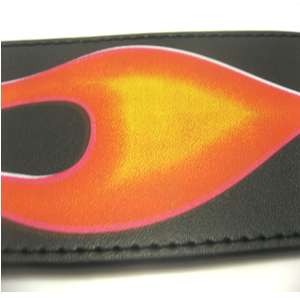 RED FIRE 2.5 REAL LEATHER GUITAR STRAP FOR FENDER UK  