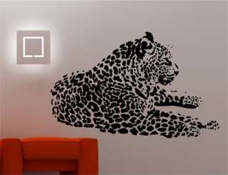 HUGE LEOPARD wall art sticker vinyl ANIMAL BIG CAT  
