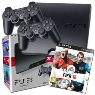 PlayStation 3 Slim console 320GB & Fifa 12 Football Game with Extra 