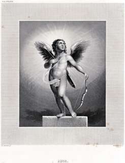 CUPIDO, Dio dellAmore, con Arco e Freccia.ACCIAIO.PASSEPARTOUT 