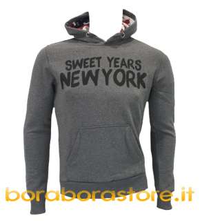 Felpa uomo Sweet Years NEW YORK grigio tg.S  