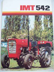 TRACTOR IMT 542 SALES BROCHURE YOGUSLAVIA  