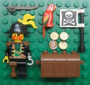 LEGO BLACKBEARD PIRATES MINIFIG LOT RARE brickbeard ship captain 