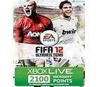 microsoft xbox live card 2100 points fifa 2012 from france