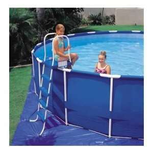Intex 48 Inch Swimming Pool Step Ladder w/ Top Platform (Step Color 