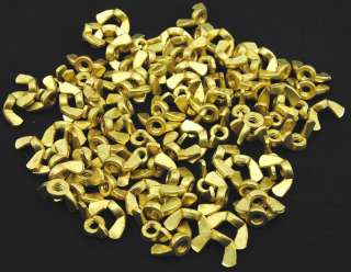 100) Solid Brass 1/4 20 Wing Nuts 1/4 Thumb  
