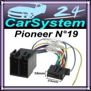 Pioneer N°19 Autoradio Kabel Stecker Adapter #8 /257  