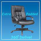 Black High Back Swivel Executive PU Leather Computer Office Chair