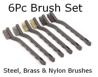 6PC ARCHAEOLOGY ARTIFACT & COIN CLEANING BRUSHES TOOLS  