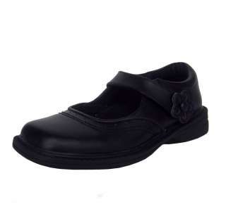 Klix 2044 1 Youth Girls Black Leather School Mary Jane Dress Shoes 