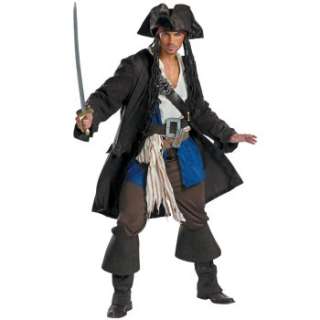 Pirates of the Caribbean   Captain Jack Sparrow Prestige Adult Costume 