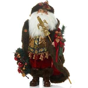 Winter Lane Decorative Santa with Wreath 