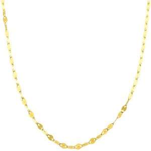   14 Karat Yellow Gold 1.9 mm Flat Link Mirror Chain (20 Inch) Jewelry