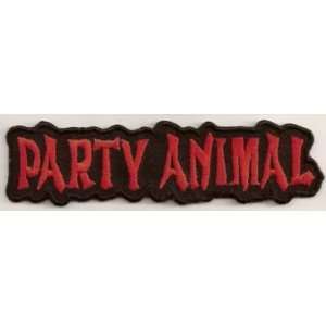 PARTY ANIMAL Fun Embroidered Quality Biker Vest Patch