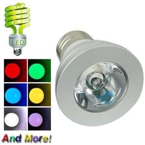 E27 Medium Base 3W AC100 240V LED Color Changing Light Bulb, LED Spot 
