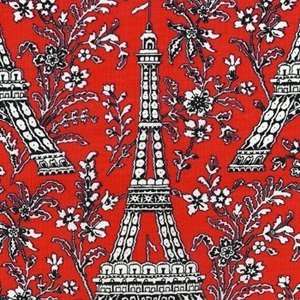  Eiffel Tower in red by Michael Miller Fabrics Arts 