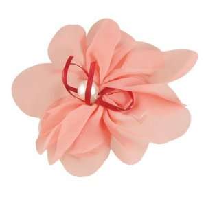  2 Pcs Lady Flower Corsage Brooch Hair Clip Watermelon Red 