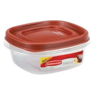 Rubbermaid 1778070 9 Cup Lock It Clear Container with Red Lid