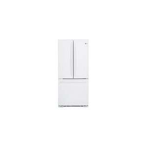   195 Cu Ft Frost Free French Door Refrigerator   White Appliances