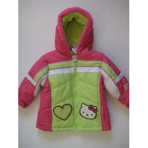 Hello Kitty Infants Girl Puffer Jacket Hoodie; Size 2T OR 3T; Color 