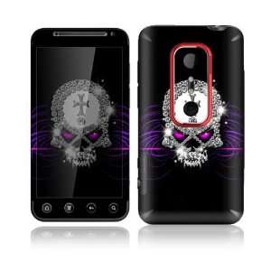  Bling Skull Design Decorative Skin Cover Decal Sticker for HTC Evo 