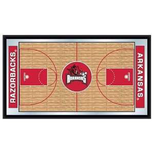   Arkansas Razorbacks NCAA Basketball Mirrored Sign