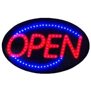 Ultra Bright LED Neon Light Open Sign Oval Style Premium Design Larger 