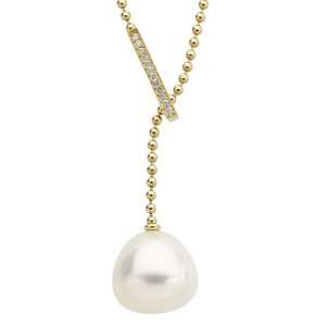   South Sea Cultured Pearl & Diamond Necklace Diamond Designs Jewelry