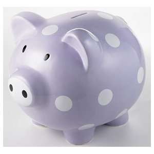  Giant Purple Polka Dot Piggy Bank   (Child) Baby