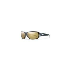 Smith Optics Pavilion Sunglasses   Matte Black/Polarized Gold Mirror 