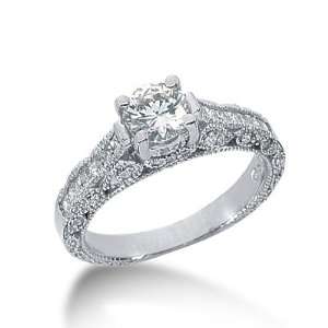   Brilliant Antique Style Diamond Engagement Ring Samuel David Jewelry