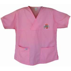 OSU Buckeyes Pink Scrubs Tops SHIRT Ohio State For HER  Officially 