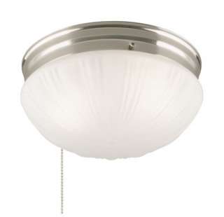 Westinghouse 67210 2 Light Ceiling Fixture with Pull Chain Featuring 