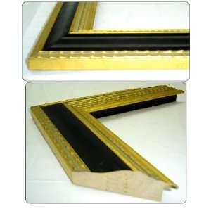  11x17   11 x 17 Traditional Gold with Black Solid Wood 