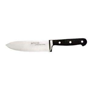 PrecisionPro Forged Chefs Knife With Black Wood Handle   6  