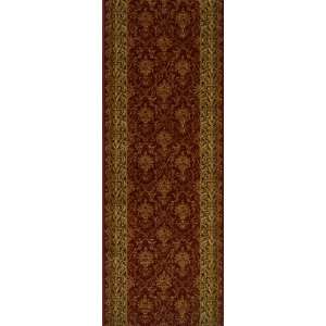   Rug Aubrey Runner, Wine, 2 Foot 7 Inch by 12 Foot