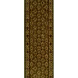   Rug Claude Runner, Olive, 2 Foot 2 Inch by 12 Foot