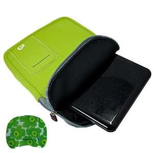 Green Vertical Neoprene Laptop Sleeve for HP 12.1 inch Laptop 