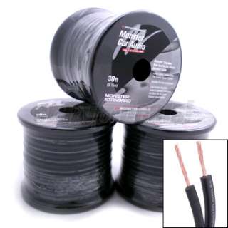 Monster Cable 30 Foot Speaker 16 AWG Gauge Wire Spools  