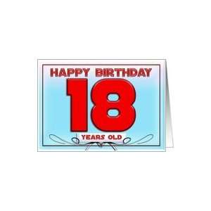  Happy Birthday 18 years old Card Toys & Games
