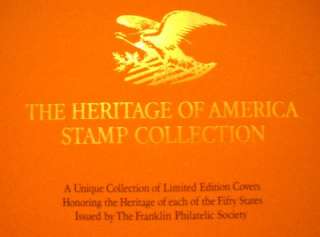 THE HERITAGE OF AMERICA STAMP COLLECTION EACH FIFTY STATES FRANLKIN 