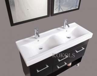 48 in modern bathroom double vanities bath sinks wood cabinet 