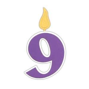  Custom Birthday Number 9 Candle Laser Die Cut Arts 