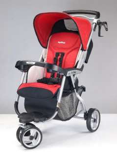   Vela Pepper Black and Red 1 Hand Fold Baby Stroller   FG13ST49  