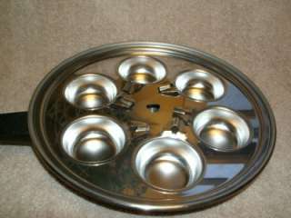   10 Skillet With 6 Egg Egg Poacher Excellent Condition  