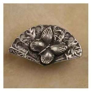   Hardware 463 Butterfly On Fan Knob Pewter Matte