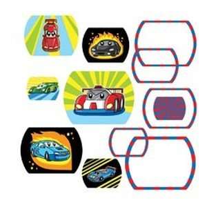   Hip In a Hurry 3D Decor Cut Outs 13 Inch  Race Cars #1