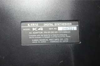 Kawai K4 16 Bit Digital Synthesizer Synth Keyboard  